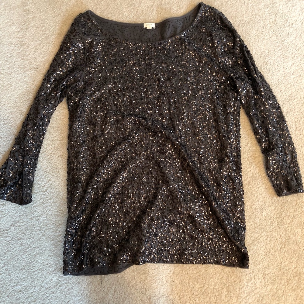 J Crew Sequin Top